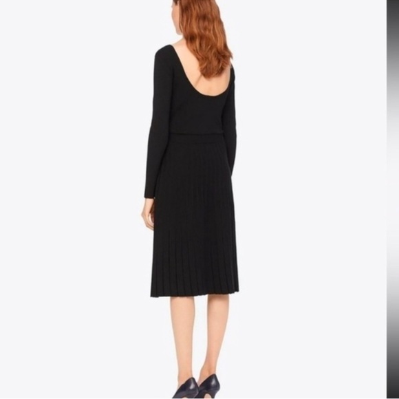 Tory Burch Florence scoop back black sweater dress - Picture 2 of 13